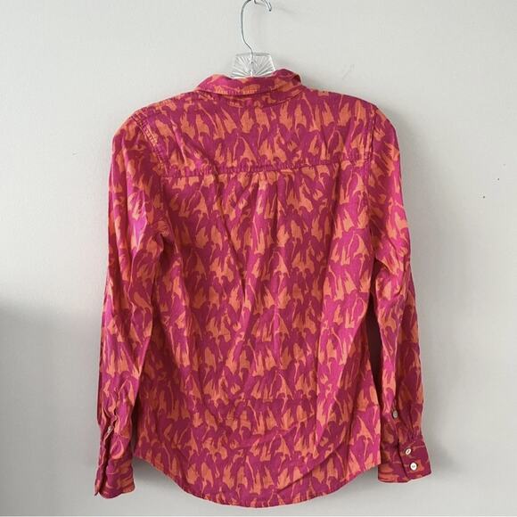 Vineyard Vines Women’s Linen/Viscose Parrot Blouse in Size 0. - Picture 5 of 7